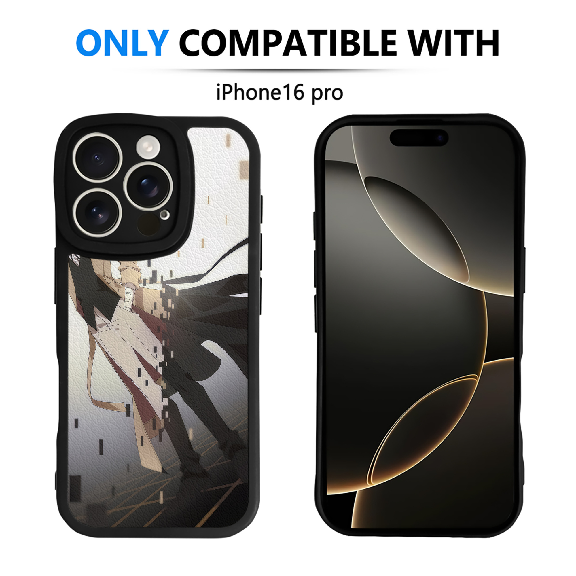 （画像用） 文豪ストレイドッグス Bungo Stray Dogs 【iPhone 16シリーズ対応】シリコンスマホケース（レザー調） 材質：シリコン